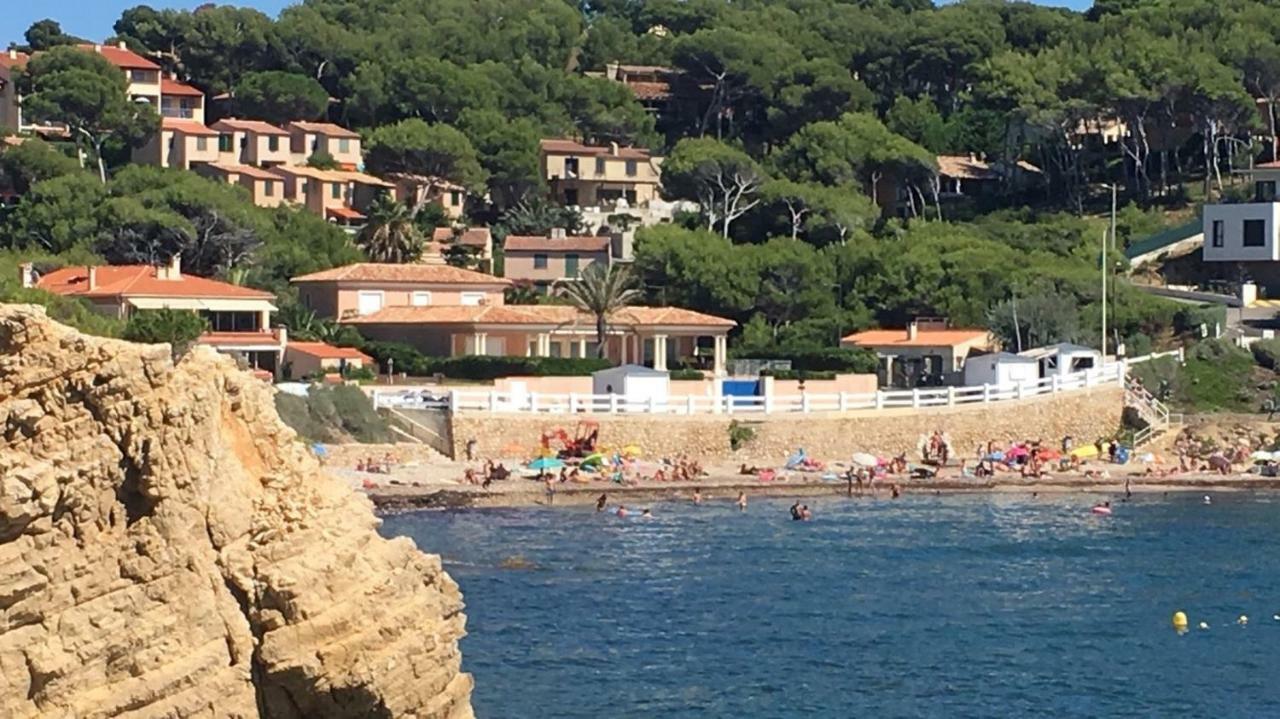 T2 Rez De Jardin 300M Plage De Beaucours Sanary Sur Mer Zewnętrze zdjęcie