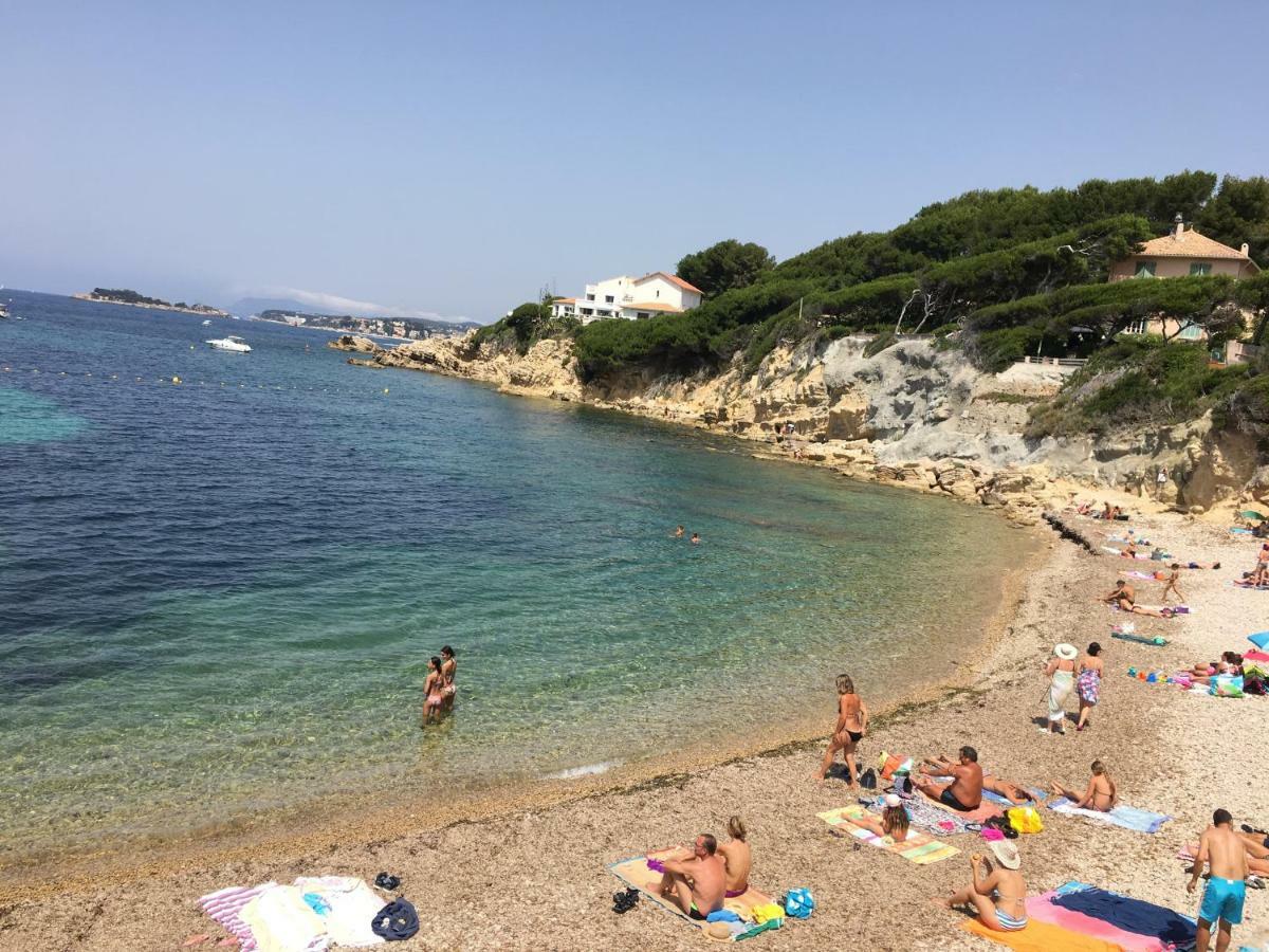 T2 Rez De Jardin 300M Plage De Beaucours Sanary Sur Mer Zewnętrze zdjęcie